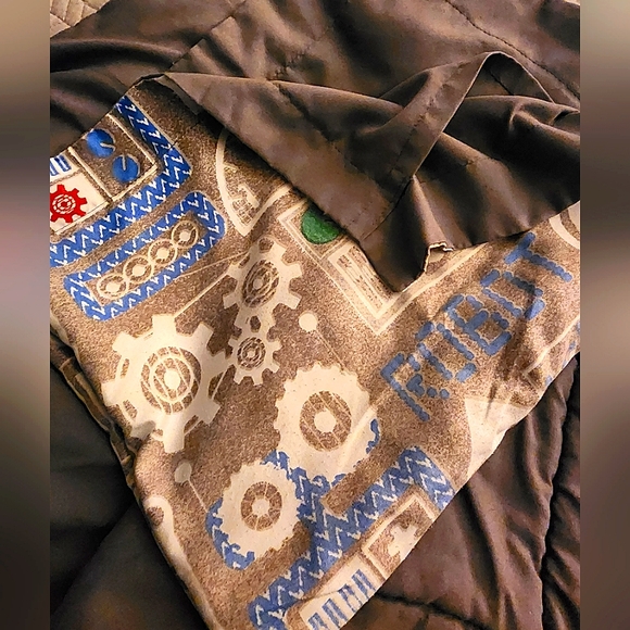 Twin 🤖 Robot & Gears ⚙️ 5-Piece Bedding Set - Picture 2 of 6